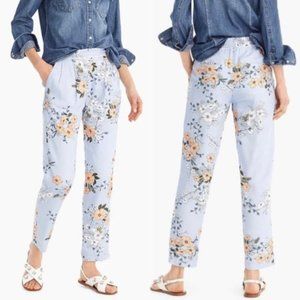 J. Crew High Rise Pant in Garden Floral